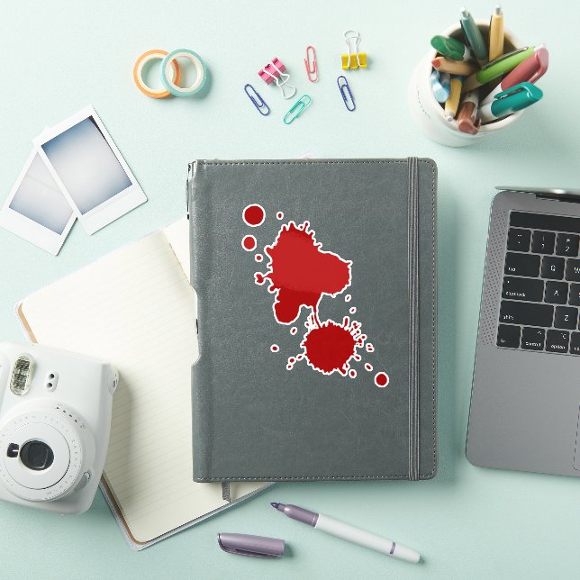 Sticker Horaire de la goutte de sang (Couverture iPad)