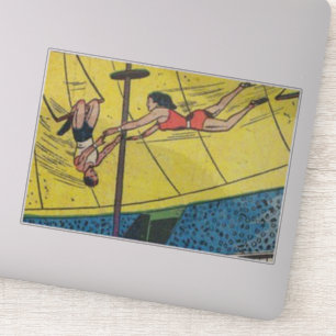 Sticker Horreur BD vintage 60s ancien, classique et rétr