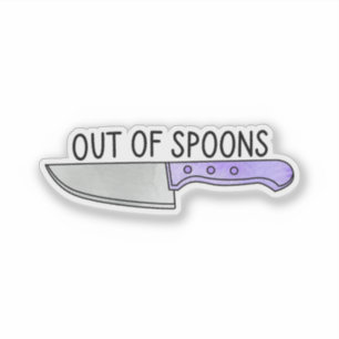 Sticker Hors cuillères Maladie chronique et santé mental
