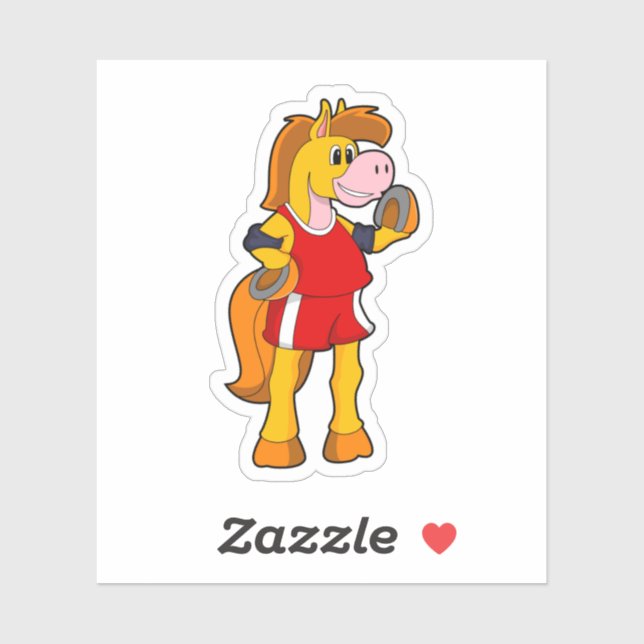Sticker Horse as Runner (Feuille)