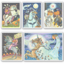 HORSEMAN HORSEWOMAN HALLOWEEN SANS TÊTE