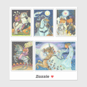 STICKER HORSEMAN HORSEWOMAN HALLOWEEN SANS TÊTE
