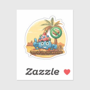 Sticker Hot Weather Hero