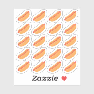 Sticker Hotdog Lunch Repas Restauration rapide Menu Jour d