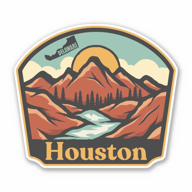 Sticker Houston, Delaware  (Devant)