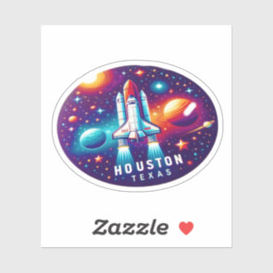 Sticker Houston, Texas États-Unis - NASA