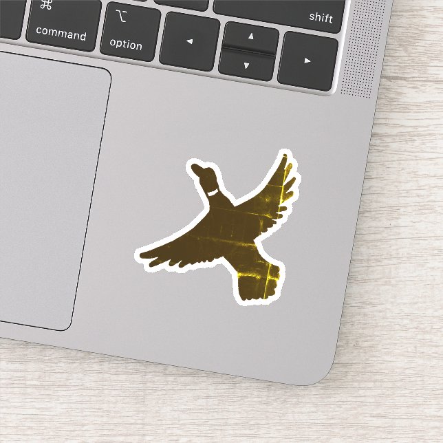 Sticker Huile d'or Artistic Flying Duck (Détail)