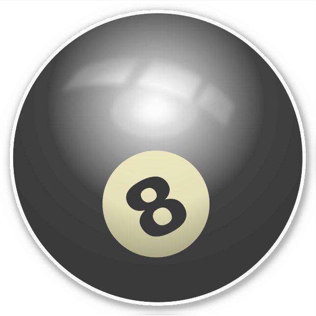 Sticker Huit Ballons Billiard (Devant)