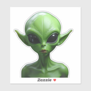 Sticker humanoïde vert