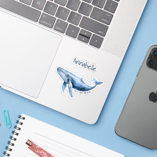 Sticker Humpback Whale Ocean Conservation Personnalisé