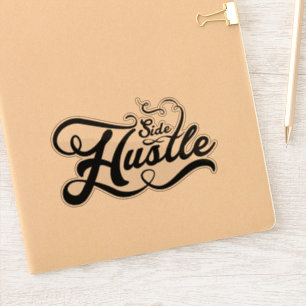 Sticker Hustle latéral   Noir   Effacer