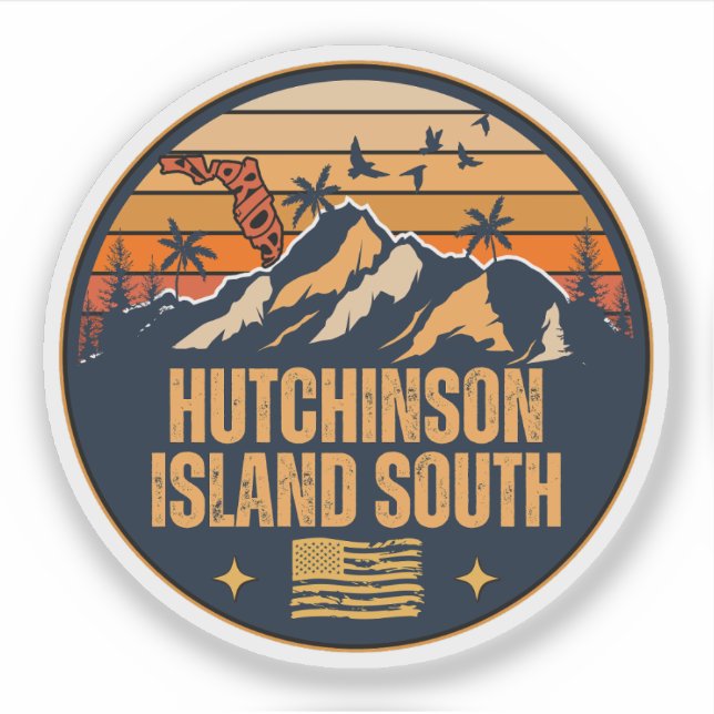 Sticker Hutchinson Island South, Floride (Devant)