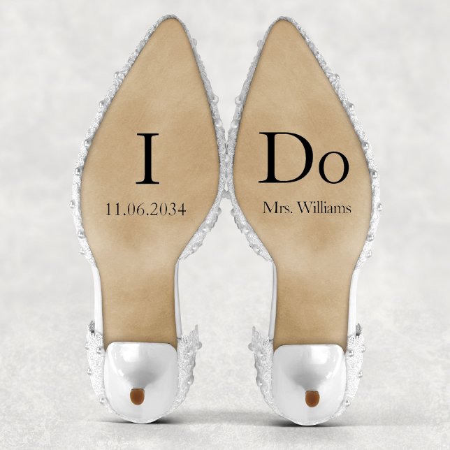 Sticker I Do Bride Mariage Chaussure Personnalisée Vinyl S (I Do Bride Wedding Shoes Custom Vinyl Sticker
)
