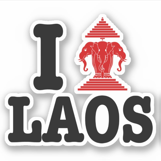 Sticker I Erawan (Amour) Laos (Devant)