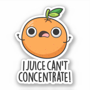 Sticker I Jus ne peut pas se concentrer mignonne Pun orang