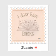 I Just Love Books style timbre belle