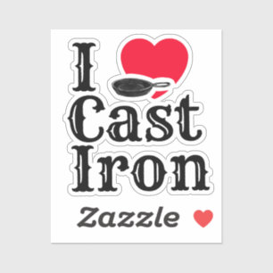 Sticker I Love Cast Fer
