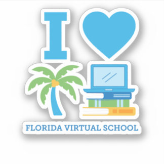Sticker I Love Florida Virtual School
