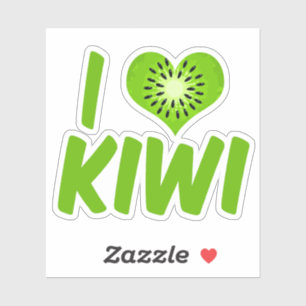 Sticker I Love Kiwi Fruit