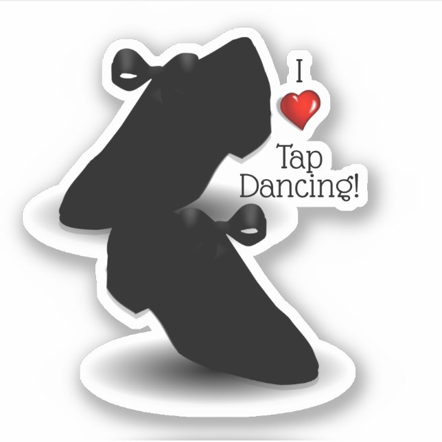 Sticker I Love tap (Devant)