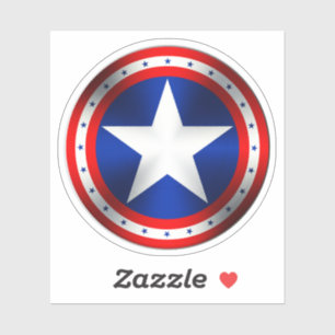 Sticker I LOVE USA Drapeau en cercle