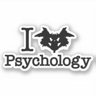 Sticker I psychologie de coeur (tache d'encre de
