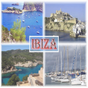 Sticker Ibiza ^ San Miquel - Vieille Ville - Père Noël Eul
