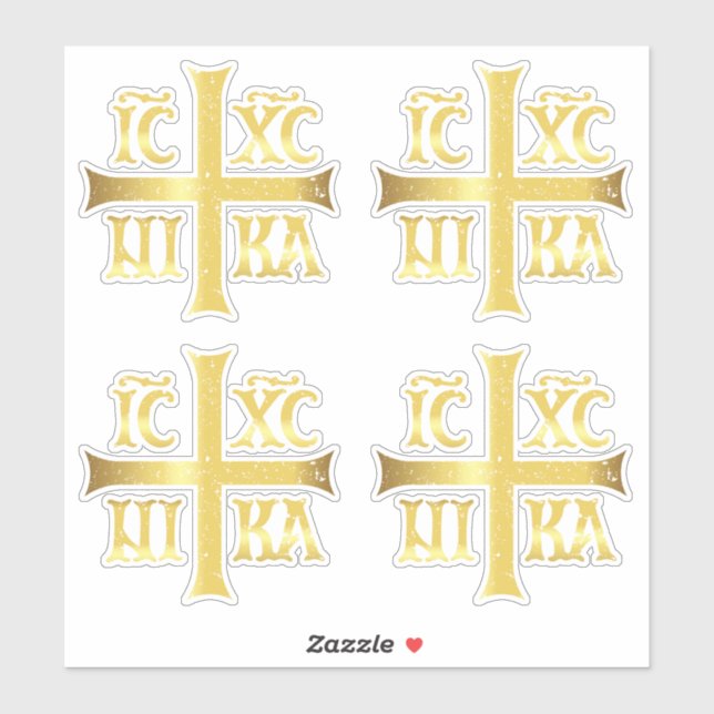 STICKER IC XC NIKA JESUS CHRIST CONQUÊTES (Feuille)