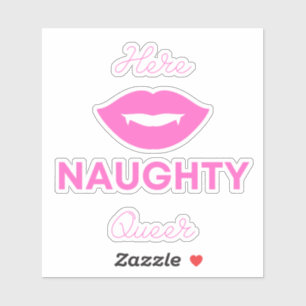 Sticker Ici Naughty Queer