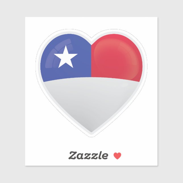 Sticker Icône d'amour Chili (Feuille)
