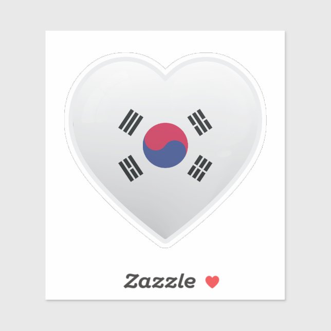 Sticker Icône d'amour Corée (Feuille)