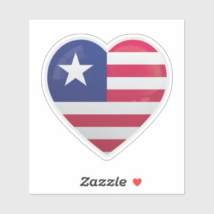 Sticker Icône d'amour Libéria