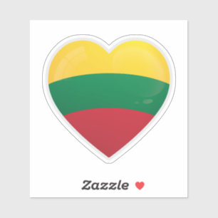 Sticker Icône d'amour Lituanie