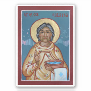 Sticker Icône de St. Olga de l'Autocollant d'Alaska