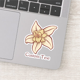 Sticker Icône Fleur Vanille