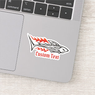 Sticker Icône tribale de requin 2