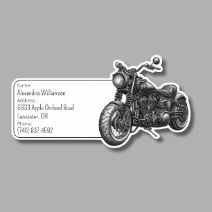 Sticker ID bagage moto