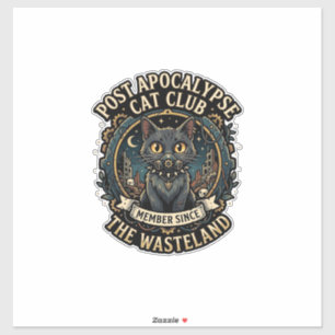Sticker Idée cadeau pour papa de chat post apocalypse - Po