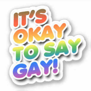 Sticker Il est correct de dire gay