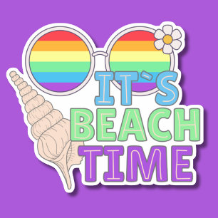 Sticker Il est étanche au temps de la plage