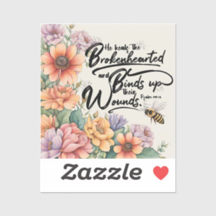 Sticker Il guérit ceux qui ont le cœur brisé