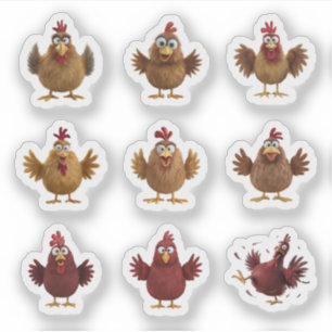 Sticker Il y a toujours un...poulets !
