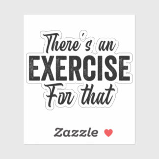 Sticker Il y a un exercice amusant physiothérapie