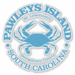 Sticker Île Pawleys (crabe)