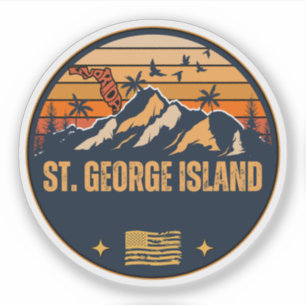 Sticker Île St. George, Floride 