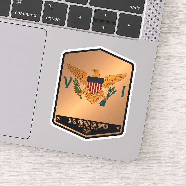 Sticker Îles Vierges américaines (Détail)