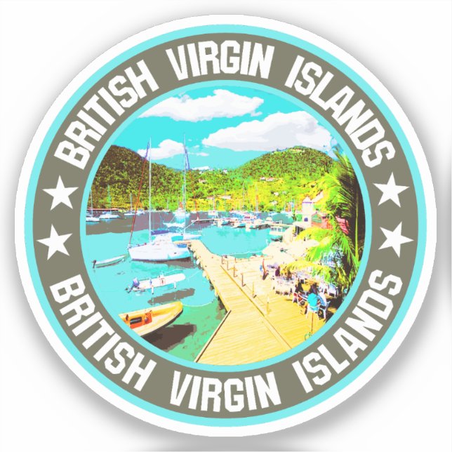 Sticker Îles Vierges britanniques (Recto)