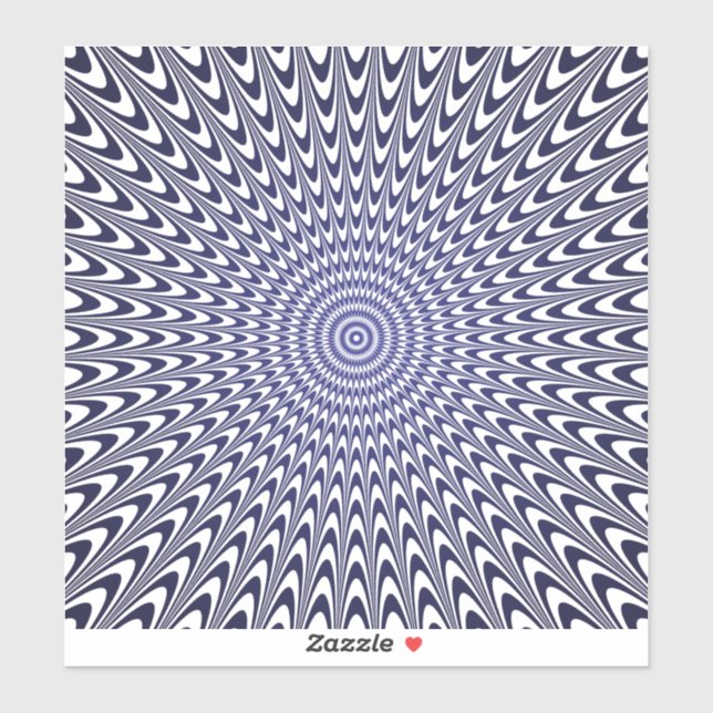 Sticker illusion d'optique réaliste (Feuille)