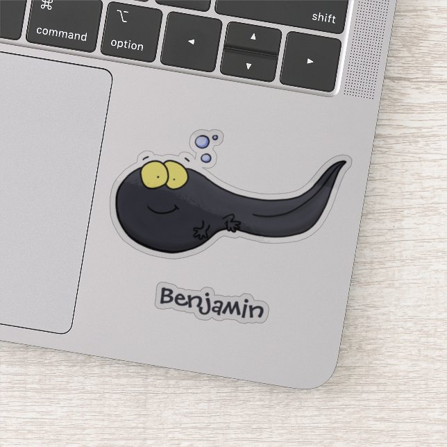 Sticker Illustration amusante de dessin animé en têtard (Détail)