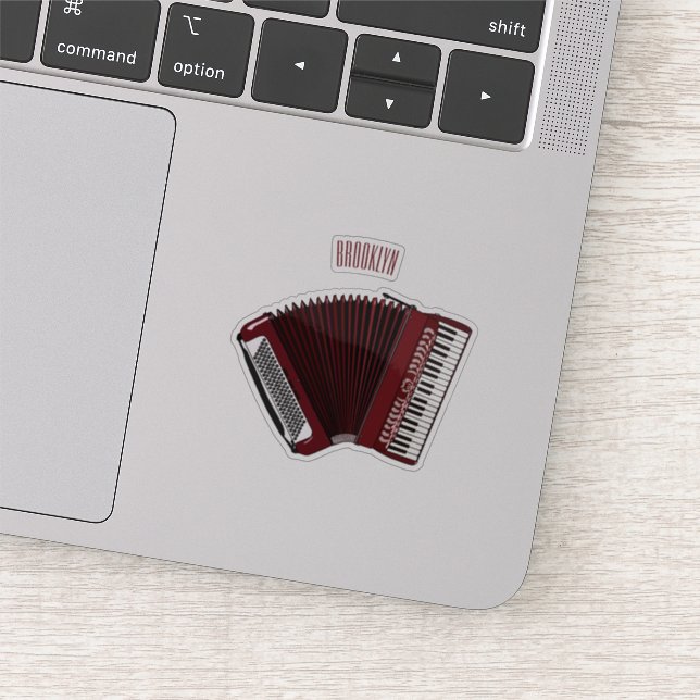 Sticker Illustration d'accordion (Détail)